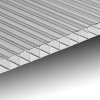 Polycarbonat Stegplatte 4 mm 200x105 cm klar UV-geschützt von Ezooza