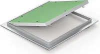 Wartungs Inspektionsklappe Revisionsklappe Revisionstür Feuchtraum Gipskarton Alu befliesbar - 6 verschiedene Größen, Größe / Durchmesser:600 x 600mm
