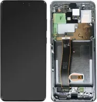 Original Super AMOLED Display Touchscreen Bildschirm Rahmen Cosmic Grau für Samsung Galaxy S20 Ultra G988B