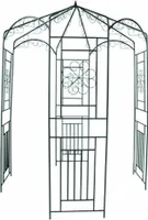 vidaXL Rose Pavilion 250 cm tmavě zelená