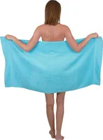 Betz Duschtuch 70 x 140 cm PREMIUM 100% Baumwolle Liegetuch Strandtuch   Farbe: türkis