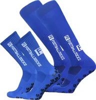 Fußballsocken 4 Paar-Pack Sportsocken Rutschfeste Sportstrümpfe gr.39-46
