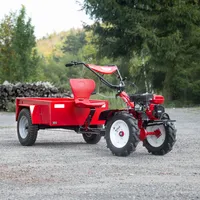 HECHT 7100 Motorhacke Benzin | mit Anhänger | Kupplung | Räder | 104 cm Arbeisbtreite | 7 PS