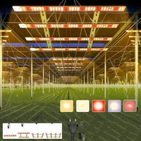 624 LED 160W Ultrahelle Panel Pflanzenlampe LED Vollspektrum flanzenlicht für Zimmerpflanzen Gewächshaus Pflanzenleuchte Gemüse Wachstumslampe 4 Stäbe