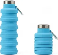 Faltbare Trinkflasche 500 ml, Größe:500ml, Farbe:Blau