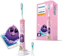 Philips Sonicare For Kids Elektrische Zahnbürste HX6352/42, mit Schalltechnologie, für Kinder, sanfte Reinigung, Pink