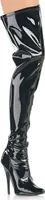 DOMINA-3000 Damen Boots von Devious, Schwarz Lack , EU 43, US 13