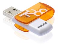 Philips USB-Stick 2.0, 128GB, Vivid Edition, Farbe: Orange