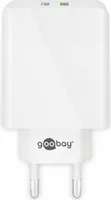 Duální rychlonabíječka USB QC 3.0 (28 W) bílá