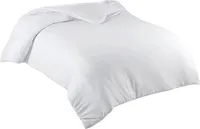 Bettwäsche Bettbezug 155x220 cm Einfarbig 100% Baumwolle Weiss