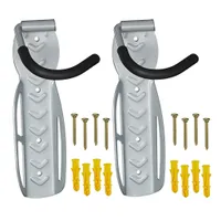 stříbrný nástěnný držák na kolo Relaxdays Set of 2