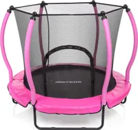 Meteor Kindertrampolin TRP-70 mit Netz Ø140 cm – Indoor & Outdoor – bis 50 kg – mit Reißverschluss & Schaumstoffschutz