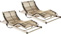 S-leepline Classic-Flex EL Motorlattenrost-Set elektrisch verstellbar mit SMPS und fertig montiert in 200 x 200 cm