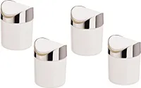 Tischabfalleimer weiß mit Schwingdeckel Set
