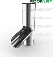 Fallrohrklappe Regenklappe von Roofart ( verzinkt ) Größe 7 tlg ( 87 mm )