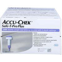 Lanzetten Accu-Chek Safe-T-Pro Plus Einmalstechhilfen, steril (200 Stück), 23G