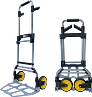 Klappkarre XL Sackkarre klappbar Teleskopgriff bis 115 cm und großer Ladefläche Tragkraft 150 kg