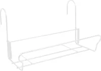 Jardifer 330-125 Universal Blumenkastenhalter, 41,5 x 17cm, Metall, weiß