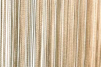 2er Pack Fadenvorhang 100x200cm Gold Vorhang