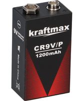Kraftmax Lithium 9V Block Hochleistungs- Batterien für Rauchmelder Feuermelder - 10 Jahre Batterie Lebensdauer