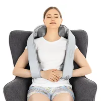 NAIPO Shiatsu-Massagesitzauflage, Shiatsu-Massagesitz, Massagestuhl,  Rückenmassagegerät, Kissen mit beheizter voller Rückenrolle für das Auto  oder