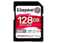 Kingston 128GB Canvas React Plus SDXC UHS-II 300R/260W U3 V90 for Full HD/4K/8K - Extended Capacity SD (SDXC)