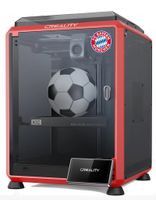Creality K1C 3D-Drucker, 600mm/s Hochgeschwindigkeitsdruck, mit AI-Kamera, kann Kohlenstofffaser-Verbrauchsmaterialien drucken, Bayern editi(Rot)
