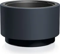 Sleek Planter with Smooth Surface and Elevated Tapered Base - Available in Multiple Colors