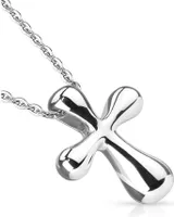 Silber - Kette mit Kreuz aus Edelstahl Damen