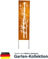 HOME DELUXE - Rost Sichtschutz - AURELIA - 230 x 50 x 1,5 cm, wetterbeständig, edle Rostoptik I Gartenstecker Rostschild Sichtschutz Deko aus Rost