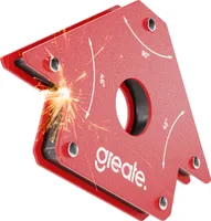 greate Schweißmagnet 22kg Tragkraft - Magnetwinkel Schweißwinkel mit 45°, 90° & 135° - Robuster Schweissmagnet
