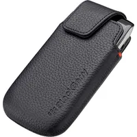 BlackBerry ACC-38962-201 Tasche (Pouch) - Schwarz - Leder für Blackberry 9860  9850 Bulk