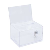 Acryl Spendenbox Visitenkarten-Box Wahlurne empfohlene Box transparente Aufbewahrungsbox Karton