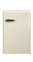 Amica Retro Kühlschrank mit Gefrierfach Creme 108 L  Beige