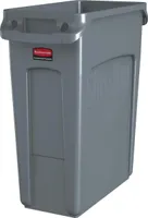 Recyklovatelný odpadkový koš 60l V635xŠ279xH558mm šedý s větracími kanálky RUBBERMAID