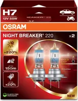 Żarówki OSRAM H7 12V 55W PX26d Night Breaker +220%, 2 szt.