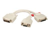 Lindy Splitter Kabel DVI-I auf DVI-D & VGA M/F - KVM Switche