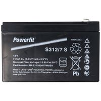 Akumulator kwasowo-ołowiowy Exide Powerfit S312/7 S, złącze 4.8, homologacja VDS