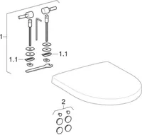 Keramag Renova Nr.1 Comprimo WC-Sitz mit Deckel - Weiß - 571044000