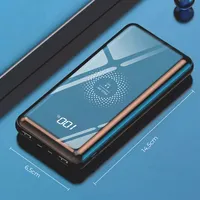 Woyax Wireless Powerbank 10000mAh 22.5W Kabellos schnelles Tragbares Ladegerät Schwarz