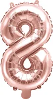 Balon foliowy RÓŻOWE ZŁOTO na 8 urodziny 35cm