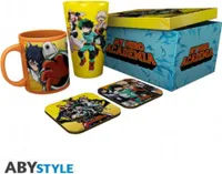 MY HERO ACADEMIA - Pck Glass XXL + Mug + 2 Coasters "Heroes"