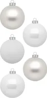 Weihnachtskugeln Glas 3cm Just White 24 Stück