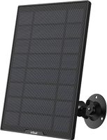 ieGeek Solarpanel für Überwachungskamera Aussen Akku, Wetterfest, 360° Einstellbare Halterung, USB Schnittstelle, Unterbrechungsfreie Umweltschutzstromversorgung