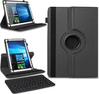 Tablet Tasche Tastatur Hülle für Lenovo Tab P11 Schutzhülle Case Bluetooth CoverFarben:Schwarz
