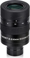 Svbony SV171 zoom okulár, 8-24mm okulárový zoom, FMC zelený filmový zoom okulár pro dalekohled (1,25 palce)