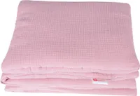 BabyLux Babydecke Musselin Kinderwagendecke Kuscheldecke Stubenwagen 75x60cm Rosa