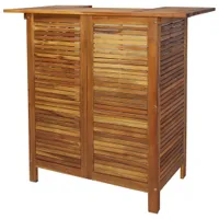 vidaXL Stolik barowy 110x50x105 cm lite drewno akacjowe