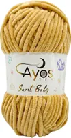 Ayos Samt Baby 18 Sand Chenillegarn Strickgarn Babywolle