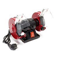 Wiltec Doppelschleifmaschine 120 W, Schleifblock mit 2 Schleifscheiben je Ø 125 mm, Schleifgerät mit 2950 U/min, Schleifer auch zum Schärfen